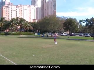 Therealworkout sleaze blondinka addison avery made love thereafter football training
