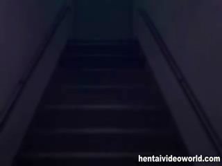 নোংরা কার্টুন কাজের মেয়ে ভর একটি কঠিন বাড়া