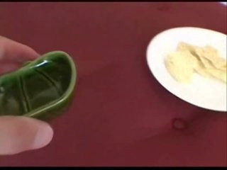 정액 에 음식 - corn 작은 조각 정액 담그다