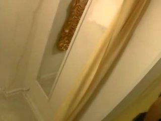 Реалност облечена жена гол мъж фетиш получава jizzed на в а фалшив смяна стая