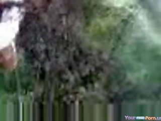 Дебели marriageable прецака от две млад момчета при на пикник