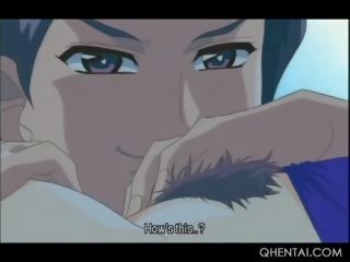 흥분한 헨타이 femme fatale 에 큰 가슴 도착 여성 성기 부딪 혔어요 로 그만큼