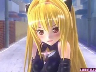 Білявка 3d adolescent отримує пестив і трахкав