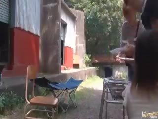 Captivating азиатки мед получава оказа на рязко
