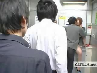 奇异的 日本语 岗位 办公室 报价 巨乳 口服 脏 电影 自动取款机
