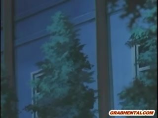 Окован хентай с слепешката смучене bigcock