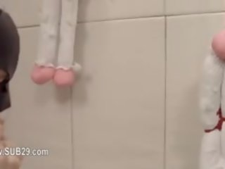 Екстремальна violently вдарив бдсм жінка з канати
