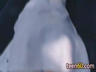 户外 dildoing 和 指法 阴道