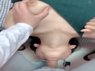 亚洲人 年轻 女 越来越 一 喉 他妈的 所有 该 方法 在: 高清晰度 成人 夹 d0
