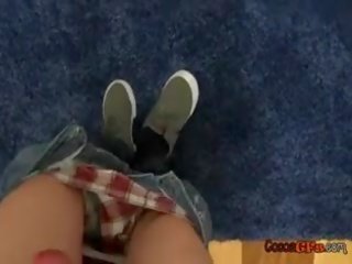 Черни тийн надя прецака от бял suitor кучешка