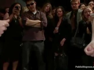 Stunning streetwalker is abused sexually in public