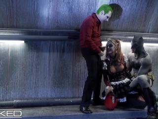 邪惡 - harley quinn 亂搞 joker & batman: 免費 高清晰度 臟 視頻 0b
