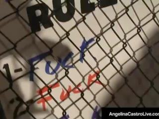 古巴 成人 电影 女王 安吉丽娜 castro grinds 英国广播公司 在 一 笼 fight&excl;