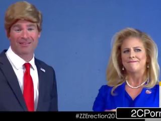 Donald drumpf shuts 向上 hillary 克萊頓 (cherie deville) 同 他的 刺