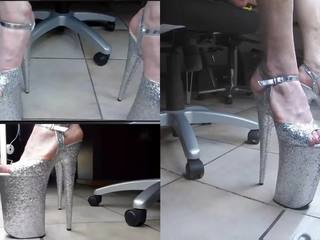 Вебкамера відео з 10 дюйм glitter каблуки, порно 8b