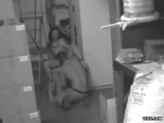 Libidinous пара прийняв a quickie на в магазин кімната