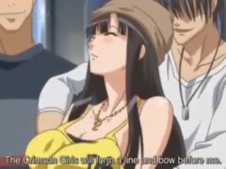 Big Titted Anime porn Slave Gets Nipples Pinched In Public
